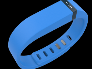 fitbit flex wireless wristband blue 3D Model