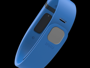 fitbit flex wireless wristband blue 3D Модель