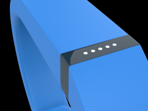 fitbit flex wireless wristband blue 3D Модель