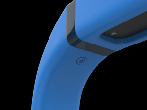 fitbit flex wireless wristband blue 3D Модель