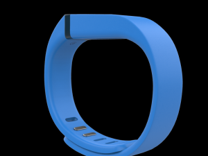 fitbit flex wireless wristband blue 3D Модель