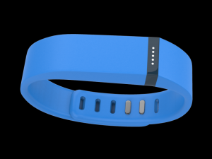 fitbit flex wireless wristband blue 3D Модель
