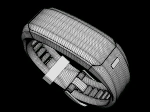 Braccialetto fitness Garmin Vivo Smart HR blu Modello 3D