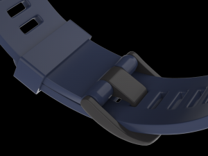 garmin vivo smart hr fitness wristband blue Modelo 3D