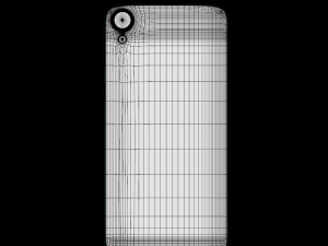 htc desire 828 white 3D मॉडल