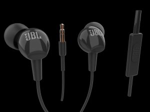 jbl c100si earphone mic black 3D मॉडल