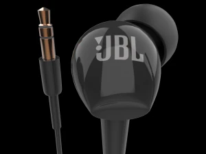 jbl c100si earphone mic black 3D Model