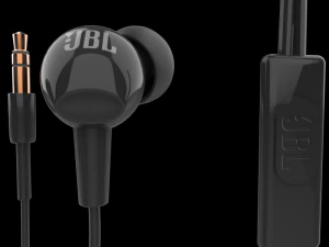 jbl c100si earphone mic black 3D Model