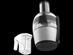 philips juicer pre clean hr1863 black 3D मॉडल