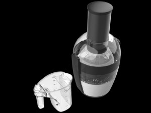 philips juicer pre clean hr1863 black 3D मॉडल