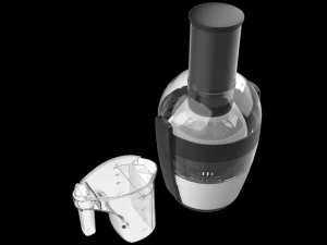 philips juicer pre clean hr1863 black 3D Model