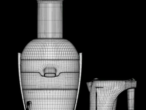 philips juicer pre clean hr1863 black 3D Model