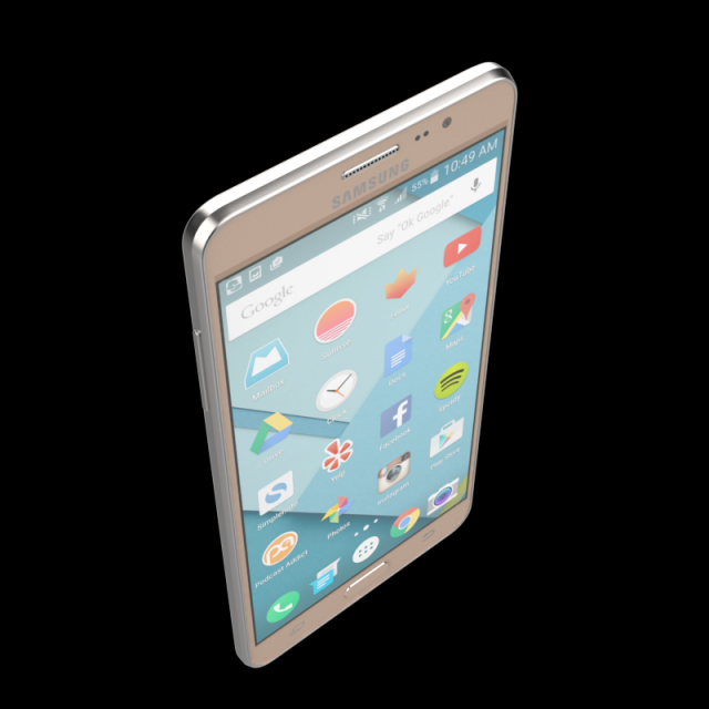 samsung galaxy on5 gold Model 3D .c4d .max .obj .3ds .fbx .stl .blend 