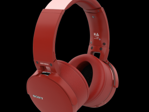 sony mdr xb950bt bluetooth headphones red 3D 模型