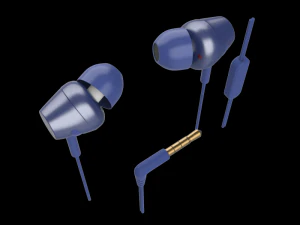 सोनी एमडीआर एक्स250एपीएल ईयरफोन नीला 3D मॉडल