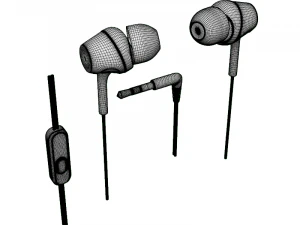 सोनी एमडीआर एक्स250एपीएल ईयरफोन नीला 3D मॉडल