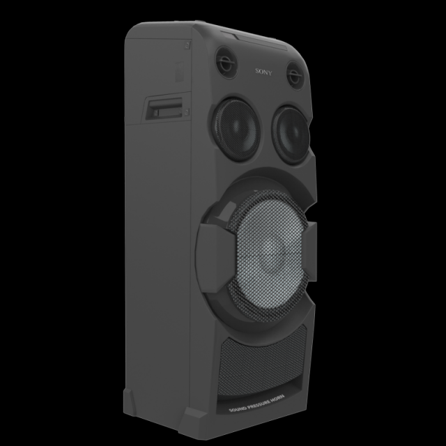 sony mhc v44d audio system black 3D in 3DExport