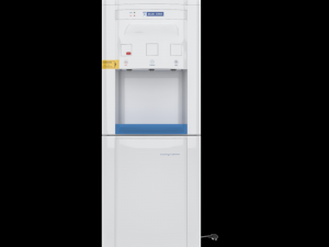 blue star water dispenser with refrigerator 3D मॉडल