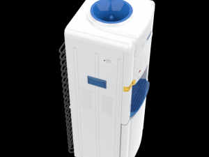blue star water dispenser with refrigerator 3D मॉडल
