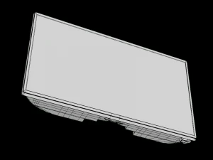 croma el7315v4 81 cm led black 3D Model