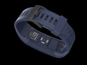 garmin vivo smart hr fitness wristband blue 3D मॉडल