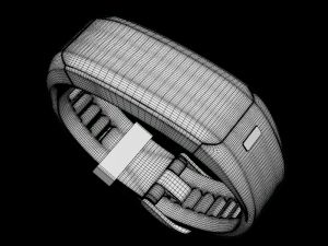 garmin vivo smart hr fitness wristband blue 3D मॉडल