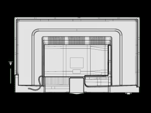 hitachi ld50sy11a ciw 124cm led tv 3D Model