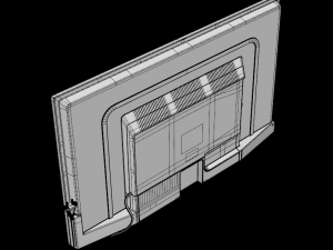hitachi ld50sy11a ciw 124cm led tv 3D Model