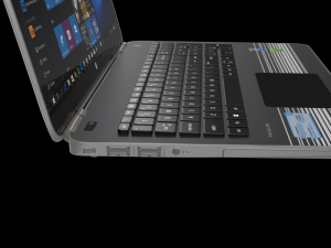 hp pavillion 15 au003tx silver 3D मॉडल