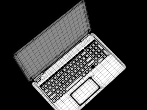 hp pavillion 15 au003tx silver 3D मॉडल