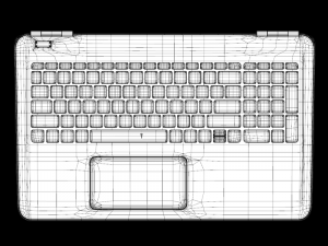 hp pavillion 15 au003tx silver 3D मॉडल