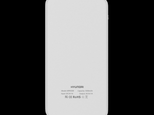 hyundai mpb 50w 5000 mah power bank white 3D मॉडल