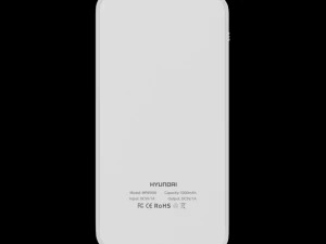 हुंडई एमपीबी 50W 5000 एमएएच पावर बैंक सफेद 3D मॉडल