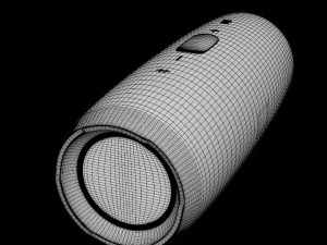 jbl charge 3 wireless portable speaker red 3D Model