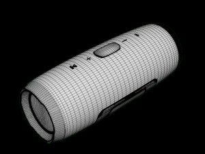 jbl charge 3 wireless portable speaker red 3D Model