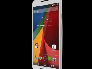 moto g turbo &eacute;dition blanc Modèle 3D
