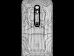 moto g turbo edition white 3D Model