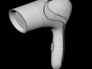 panasonic eh nd11 hair dryer white Modelo 3D