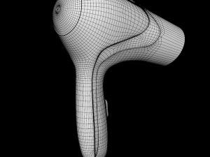 panasonic eh nd11 hair dryer white Modelo 3D