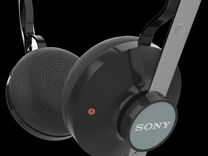 sony sbh60 bluetooth headset black 3D मॉडल