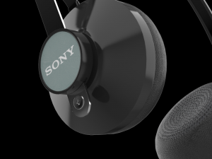 sony sbh60 bluetooth headset black 3D मॉडल