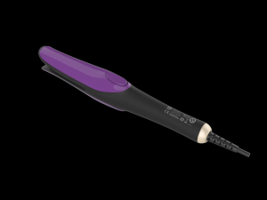 philipsbhh777straightenerandcurlerpurpleblack 3D Model