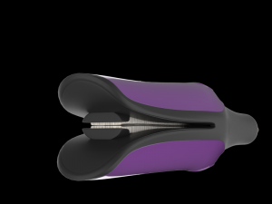 philipsbhh777straightenerandcurlerpurpleblack 3D Model