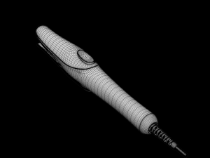 philipsbhh777straightenerandcurlerpurpleblack 3D Model