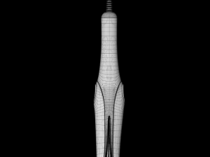 philipsbhh777straightenerandcurlerpurpleblack 3D Model