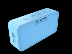 philipsbt64abluetoothスピーカー青 3Dモデル