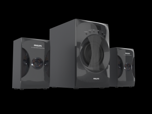 philips mms4040f pc speaker black 3D मॉडल