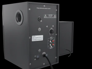 philips mms4040f pc speaker black 3D Model