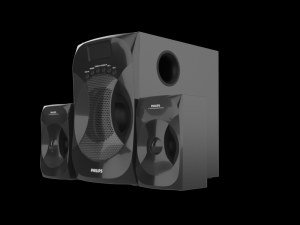 philips mms4545b 94 speaker black 3D मॉडल