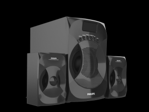 philips mms4545b 94 speaker black 3D मॉडल